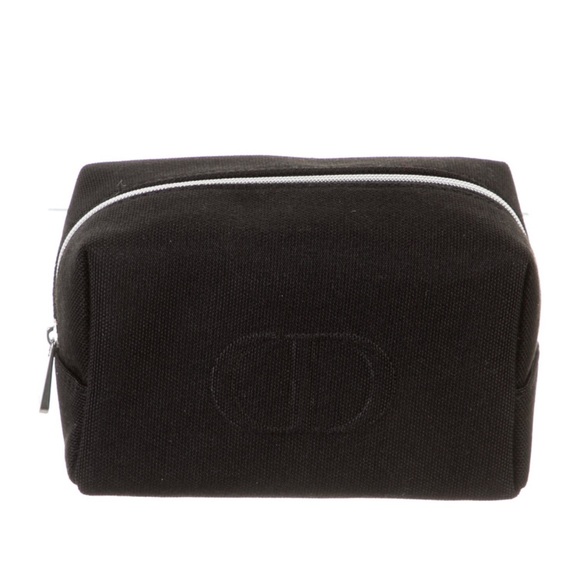 Dior Black NWT Canvas Accessories / Cosmetic Pouch . - Picture 1 of 8